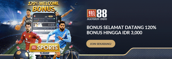 Animasi promosi taruhan olahraga dan e-sports di M88